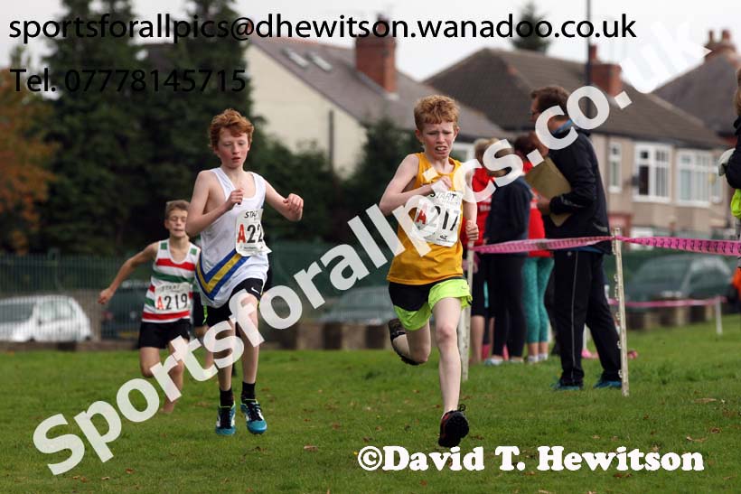 Boys under-11s Northern Cross Country Relays, Graves Park, Sheffield. Photo: David T. Hewitson/Sports for All Pics